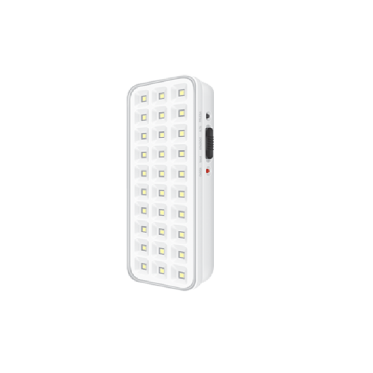 LUZ DE EMERGENCIA 30 LEDS SMD-PE- AC100-240V 50-60HZ 8 HORAS BLANCO FRIO 6500K