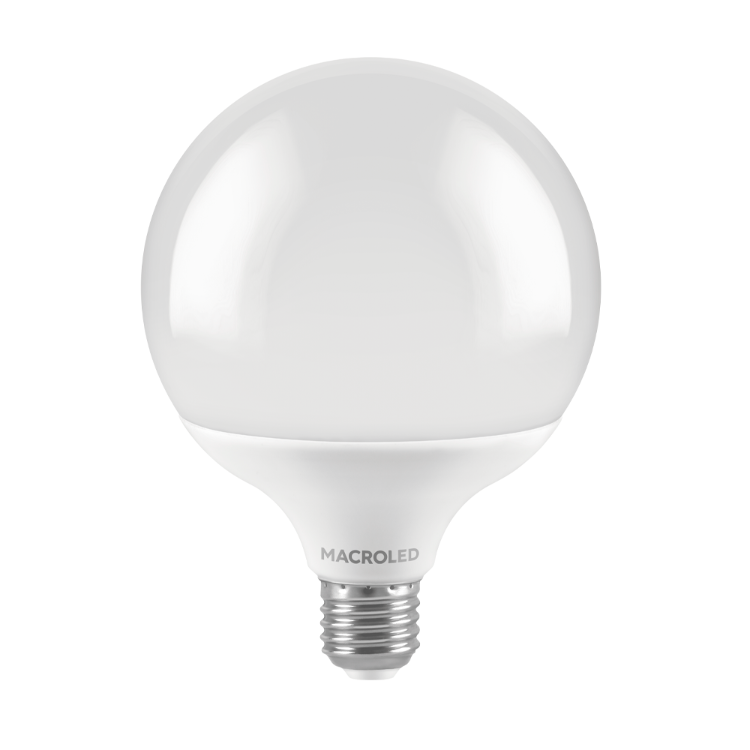 BULBO G95 MACROLED 14W E27 AC180-240V CALIDO 2700K