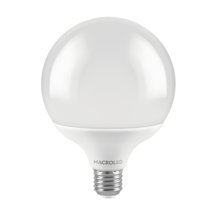 Foco Led Globo G120 18W E27 180-240Vac Luz Cálido 3000K