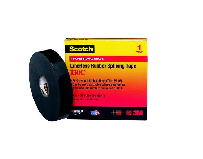 CINTA SCOTCH 130-C AUTOFUNDENTE 3/4"X 9.15MTS NEGRO