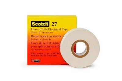 CINTA ADHESIVA SCOTCH 27 FIBRA VIDRIO BLANCO 3/4&quot;X 20MTS