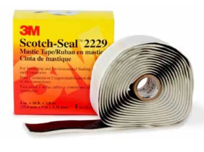 CINTA ADHESIVA SCOTCH-SEAL 2229 GOMA NEGRO 3 3/4&quot;X 3MTS