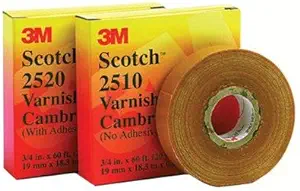 CINTA AISLANTE CAMBRIC SCOTCH 2510 3/4"X 18MTS AMARILLA S/ADHES.