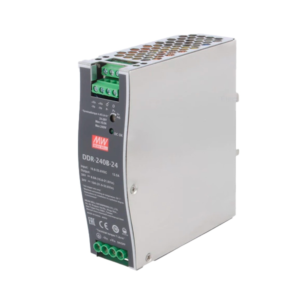 Convertidores DC/DC aislados - montaje en riel DIN 16.8-33.6Vin 24V 10A 240W DIN Rail