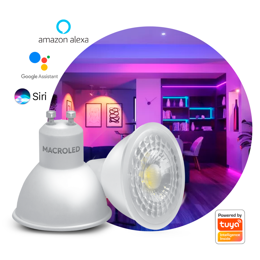 DICRO SMART MR16 5W - GU10 AC100-240V - WIFI+BLUETOOTH - RGB+BLANCOS