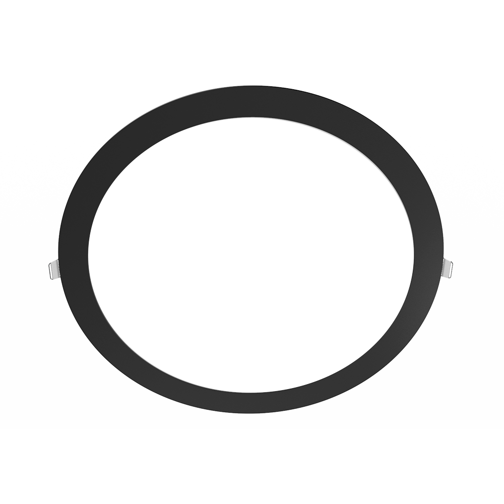 PANEL FLAT CIRCULAR NEGRO MACROLED 24W AC85-265V CALIDO 3000K
