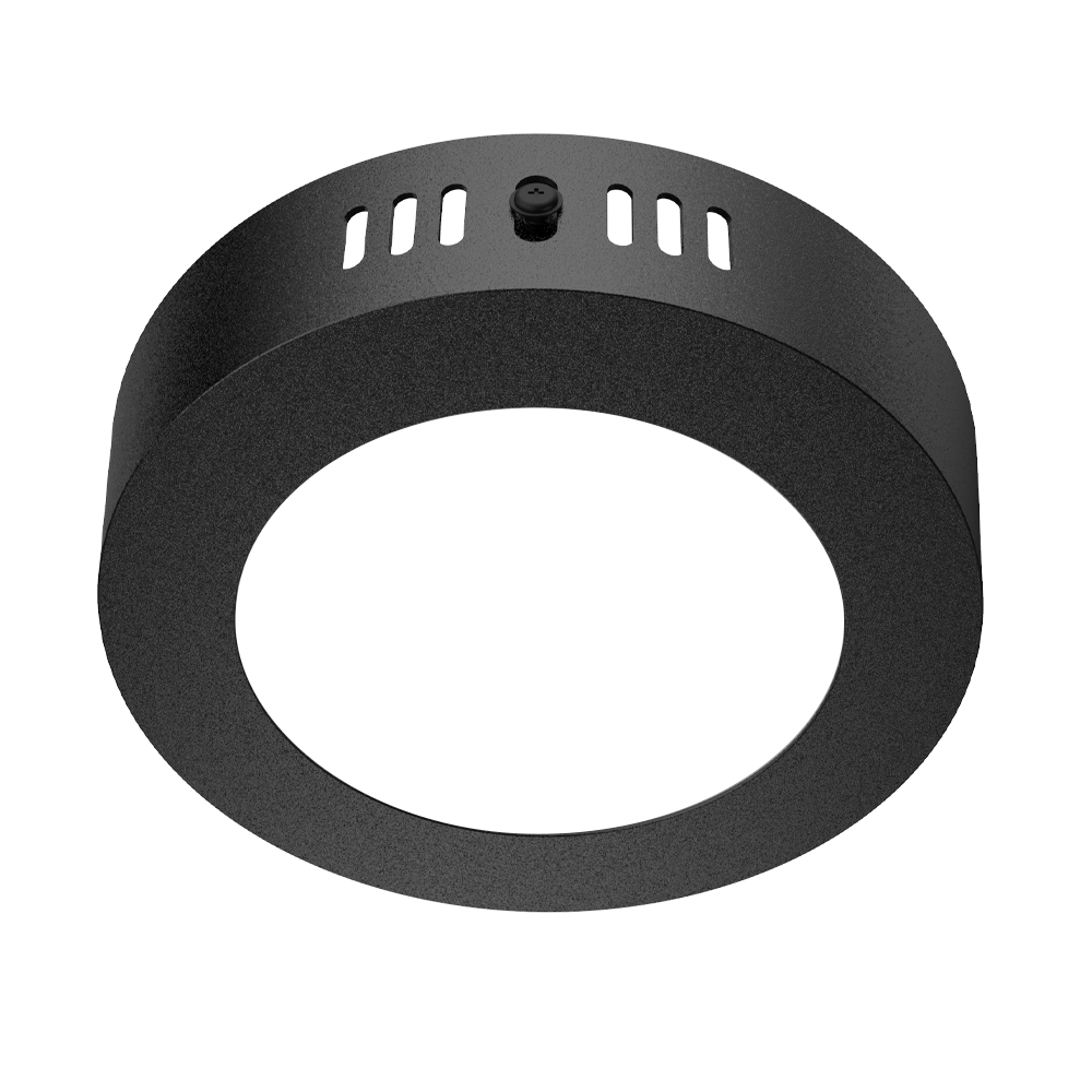 PANEL PLAFON CIRCULAR NEGRO MACROLED 6W AC85-265V FRIO 6000K