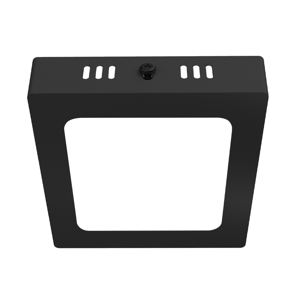 DOWNLIGHT LED NEGRO CUADRADO ADOSABLE 6W 85-265VAC LUZ CÁLIDA 3000K