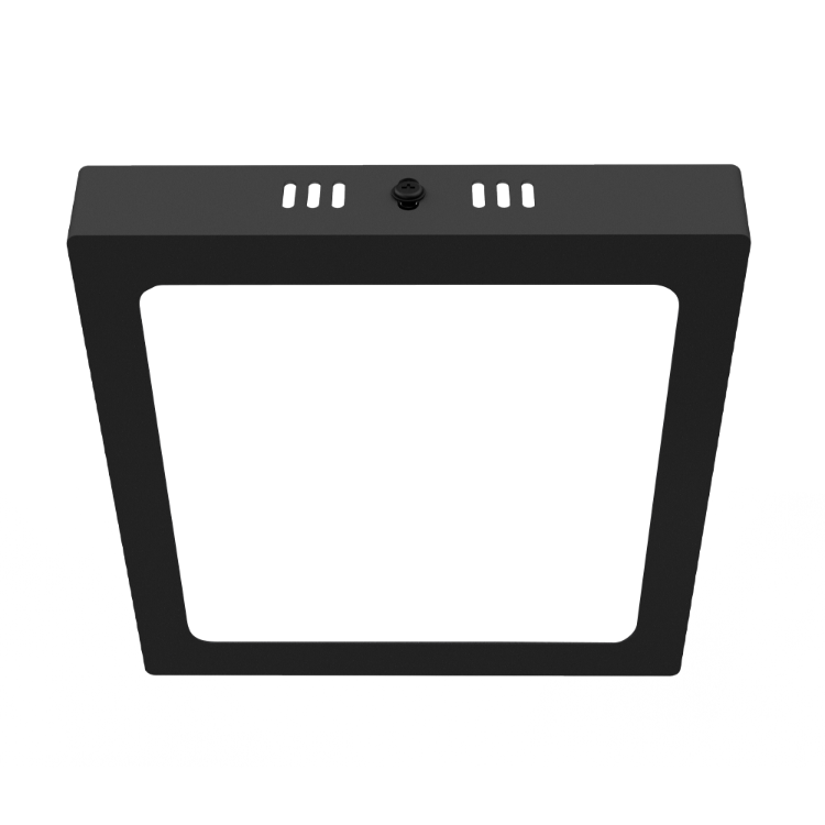 PANEL PLAFON CUADRADO NEGRO MACROLED 12W AC85-265V CALIDO 3000K