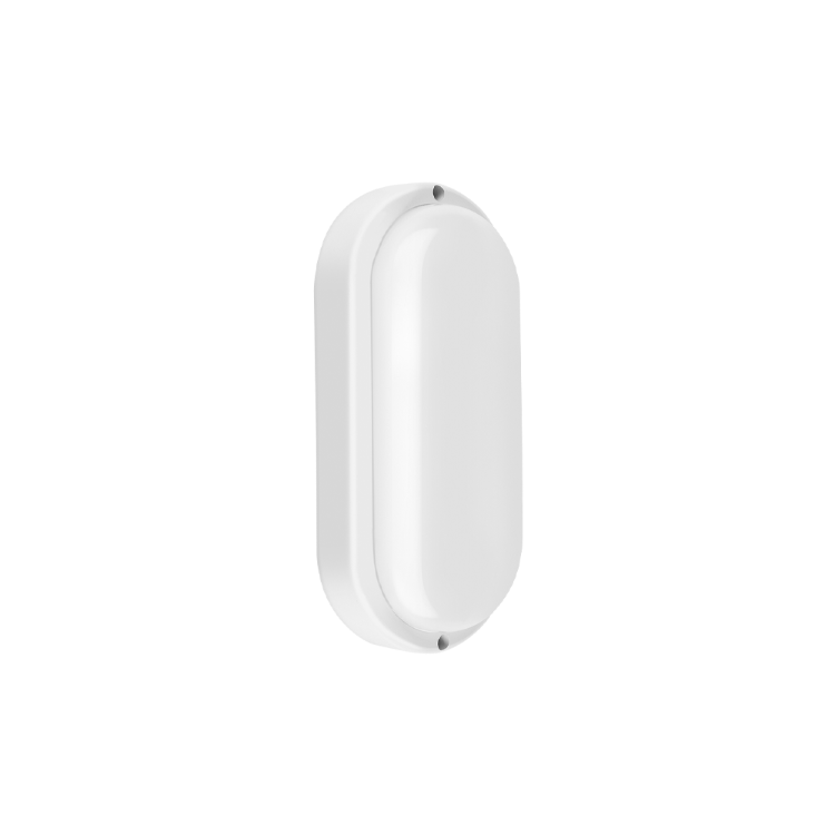 TORTUGA OVALADA BLANCA 12W IP54 100-265VAC FP:0,9 LUZ CÁLIDA 3000K