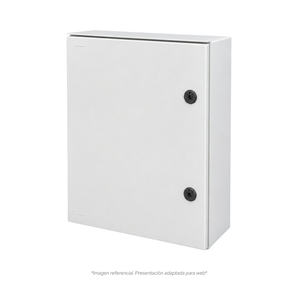 Tablero Poliester Fibra De Vidro Para Adosar 600X400X230 Mm C/Pb Ip65 Ral7035