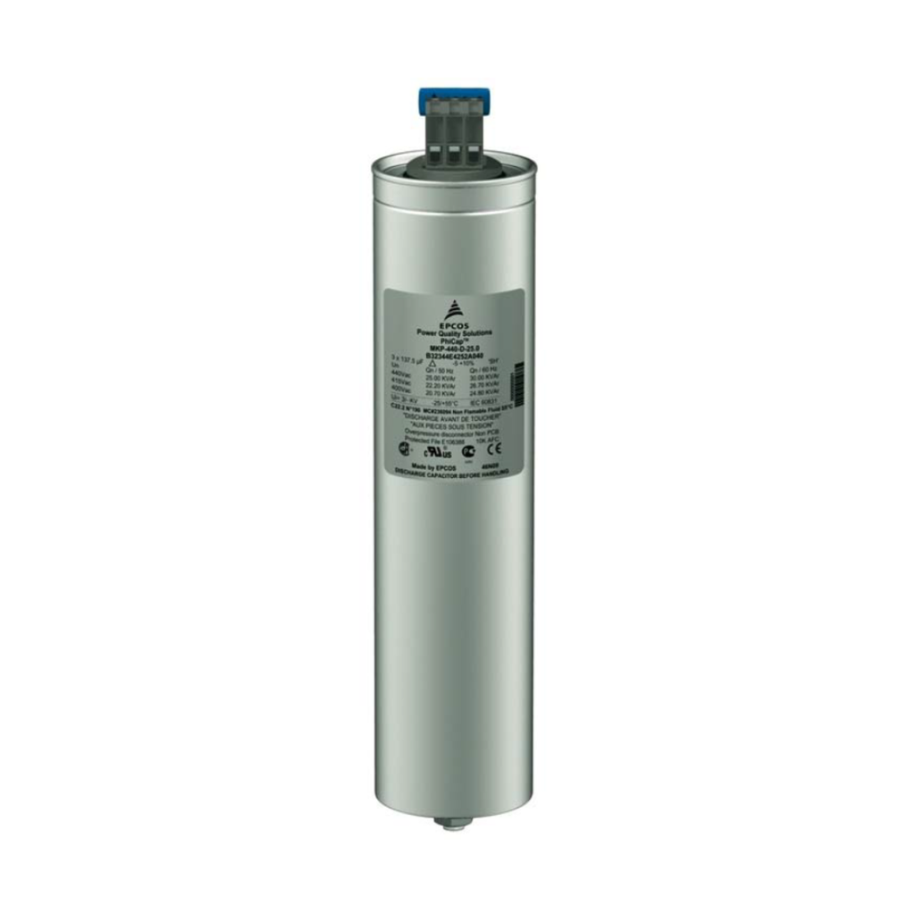Condensador Trifasico Phicap 15 Kvar @ 240V. 60Hz -40ºc - 55ºc. 36 Amperios.