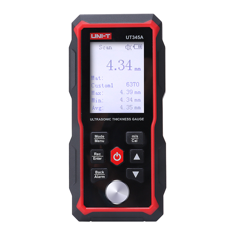 MEDIDOR D/ESPESOR ULTRASONICO C/BATERIA INTERNA DE LITIO, CALIBRACION AUTOMATICA, SONDA DE ALTA SENSIBILIDAD, PANTALLA LCD 2.4&quot;, C/ALMACENAMIENTO DE DATOS