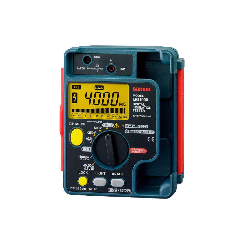Megohmetro digital 250/500/1000V 4000MΩ CAT.III 600V