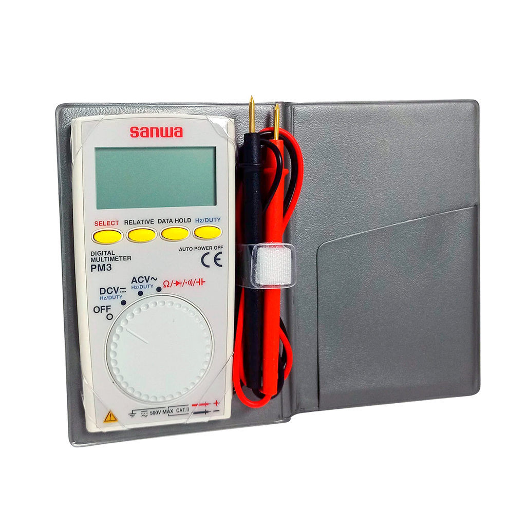 Multimetro de Bolsillo, Mide Hasta 500V Ac/Dc, Resistencia Y Continuidad