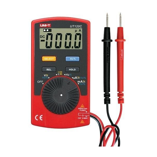 Multimetro Digital De Bolsillo, True RMS, Con NCV, Auto-Rango, Rango Hasta 600 V AC/DC