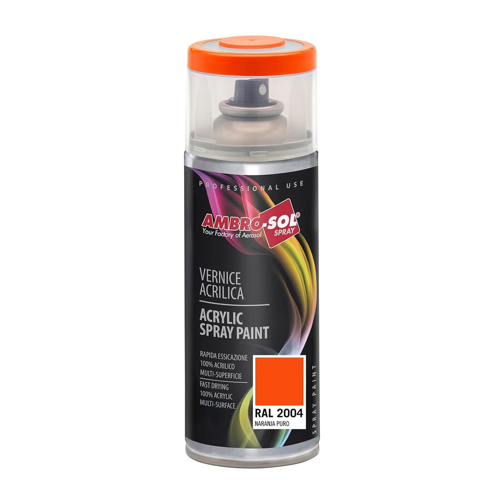 Pintura Aerosol RAL2004 400ML Naranja Puro