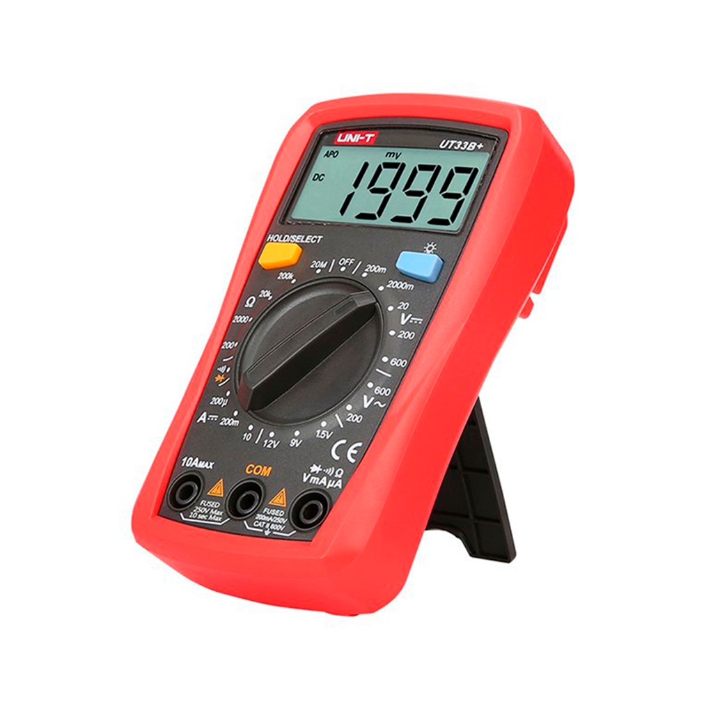 Multimetro Digital, Prueba De Baterias, Rango Hasta 600 V