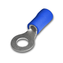 Terminal Ojal Aislado Ø 1/4" (6mm) – 16-14 AWG (1.5-2.5mm²) Azul (100 und)