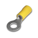Terminal Ojal Aislado Ø 5/32" (4mm) – 12-10 AWG (4-6mm²) Amarillo (100 und)