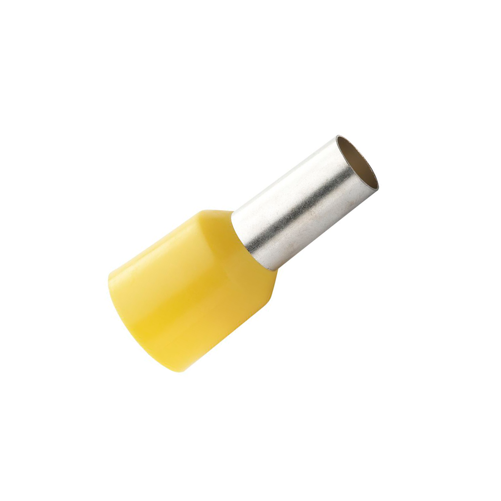 Terminal Sobremoldeado Simple – 18 AWG (1mm²) Amarillo (100 und)