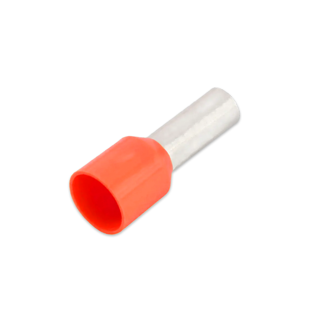 Terminal Sobremoldeado Simple – 16 AWG (1.5mm²) Rojo (100 und)