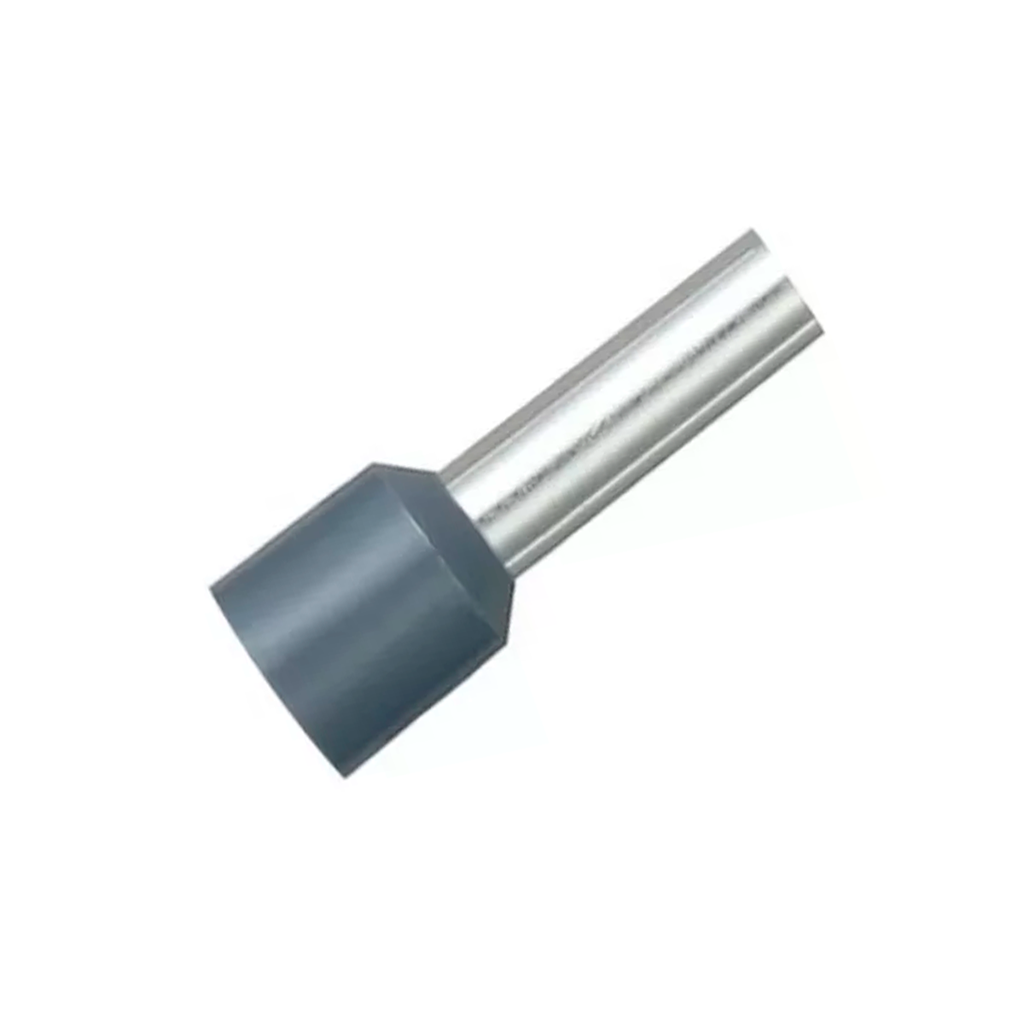 Terminal Sobremoldeado Simple – 12 AWG (4mm²) Gris (100 und)