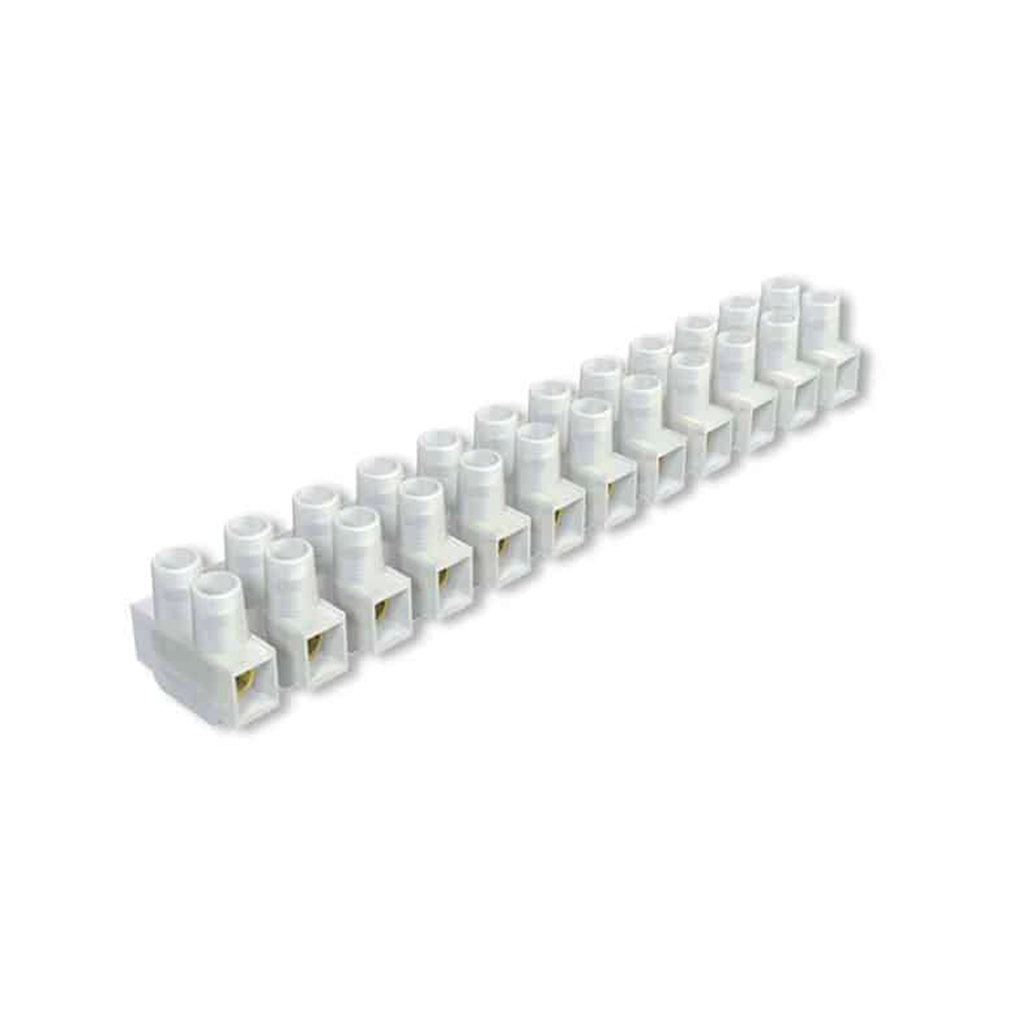Bornera Blanca PVC – 10A 10mm