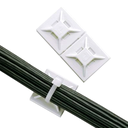 Portacintillo Adhesivo 30x30mm Blanco (100 und)