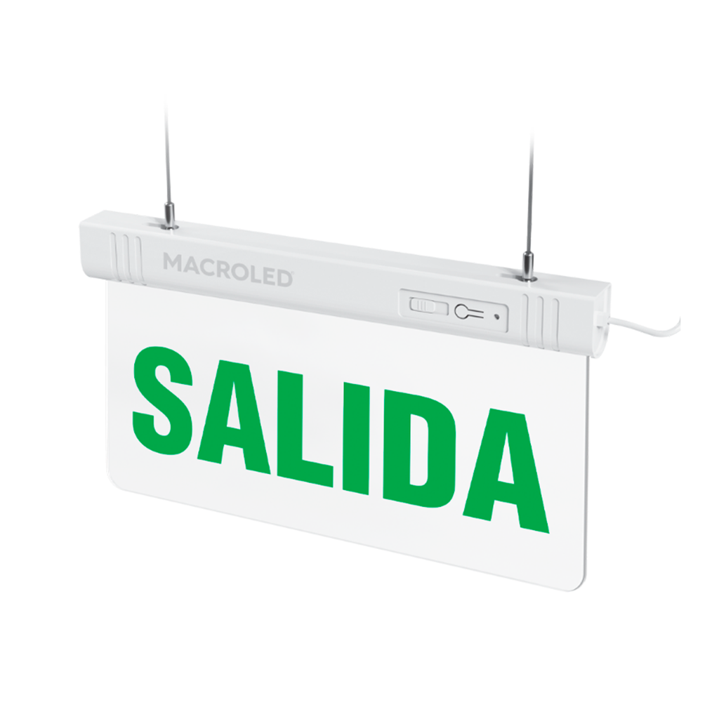 CARTEL DE SALIDA DE EMERGENCIA LUMINOSO-PE- (SALIDA)