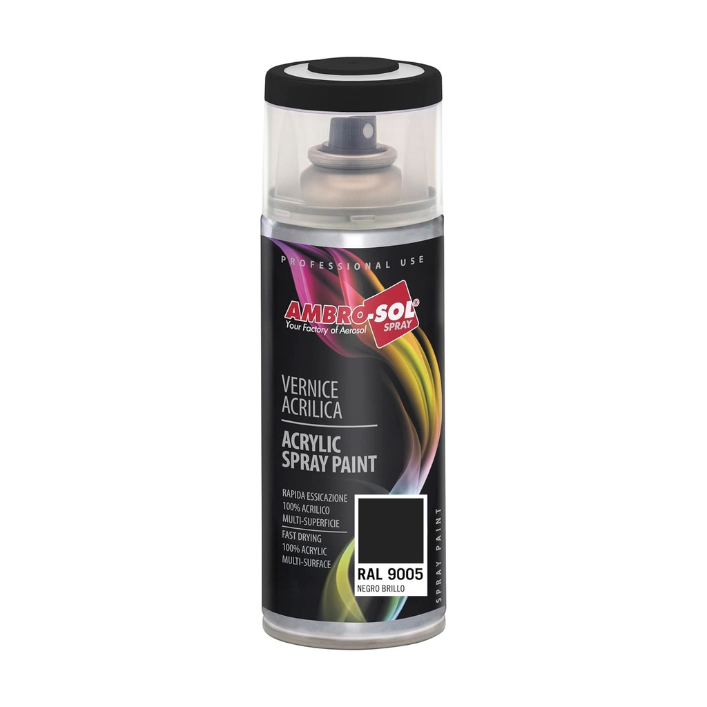 Pintura Aerosol RAL9005 400ML Negro Satinado