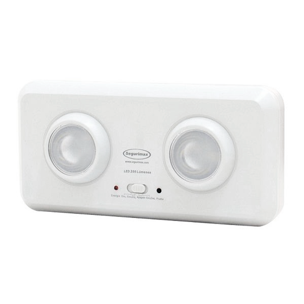 LUMINARIA EMERGENCIA LED 2X 4.8W 120-240VAC 400LM 3H IP20