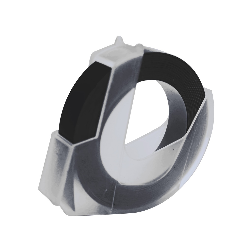 Cinta 3/8" Negro Para Rotulador Mecanico