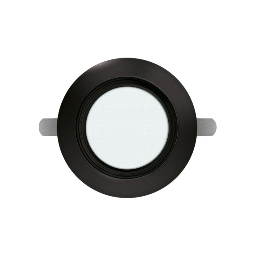 SPOT DOWNLIGHT LED NEGRO EMPOTRABLE 15W 180-265VAC LUZ FRÍA 6500K PARA CAJA OCTOGONAL