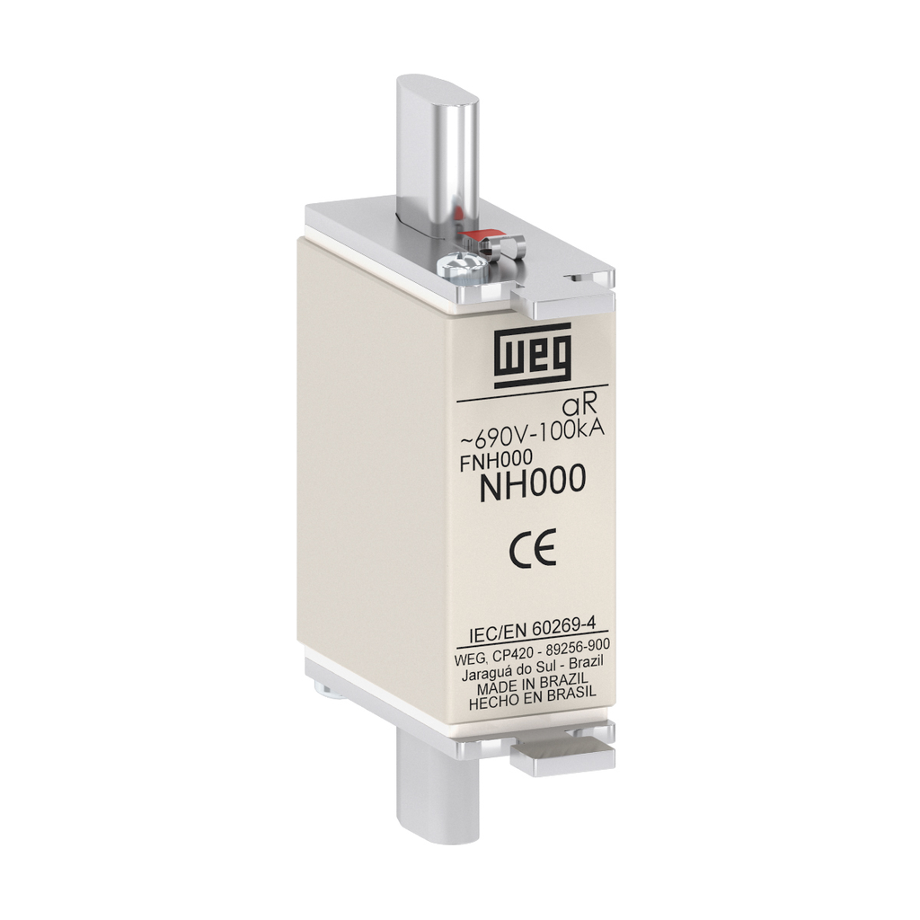 FUSIBLE P/PROTECCION DE SEMICOND. 25AMP. TIPO &quot;NH&quot; CONTACTO CUCHILLA CURVA aR TAM. 000