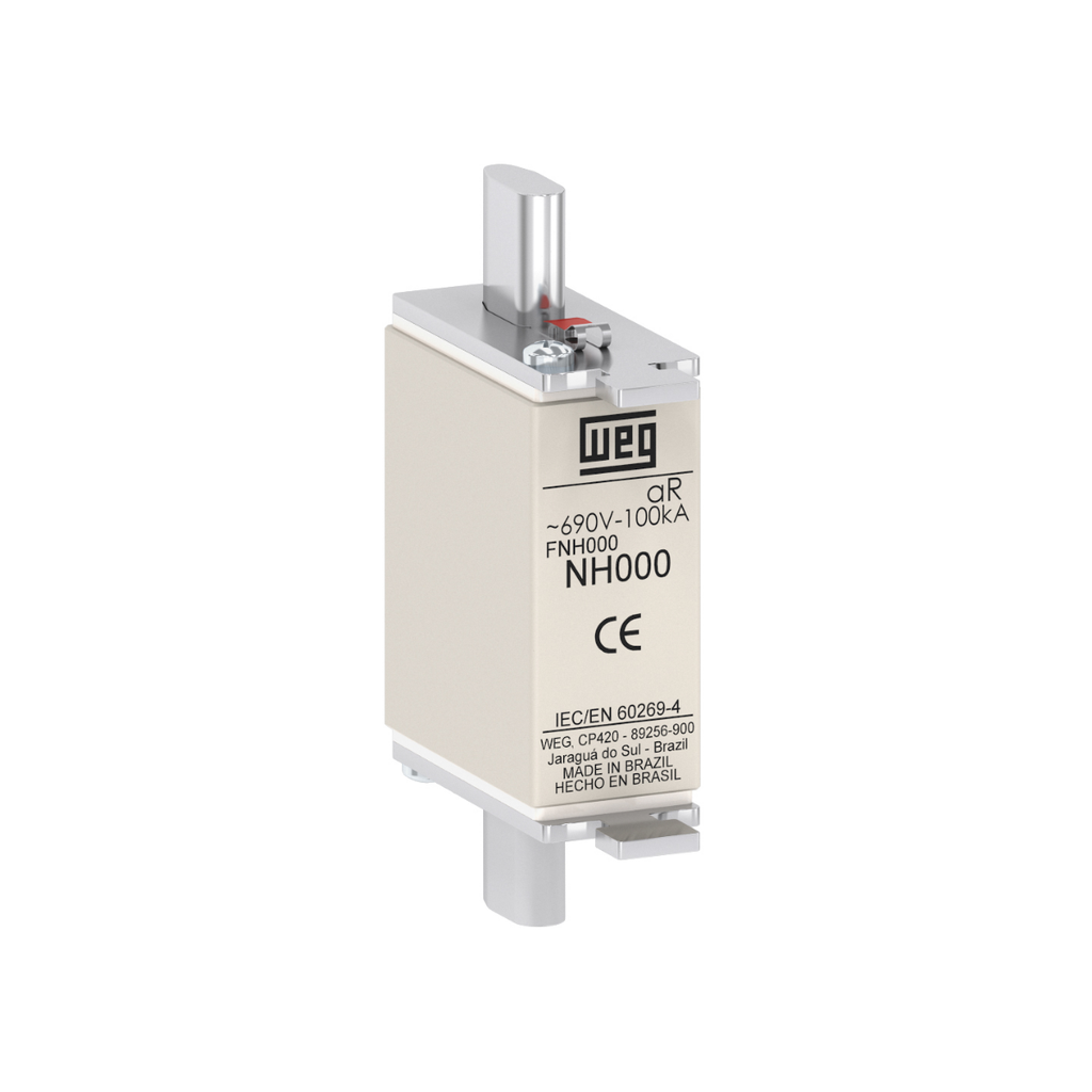 FUSIBLE P/PROTECCION DE SEMICOND. 125AMP. TIPO &quot;NH&quot; CONTACTO CUCHILLA CURVA aR TAM. 000