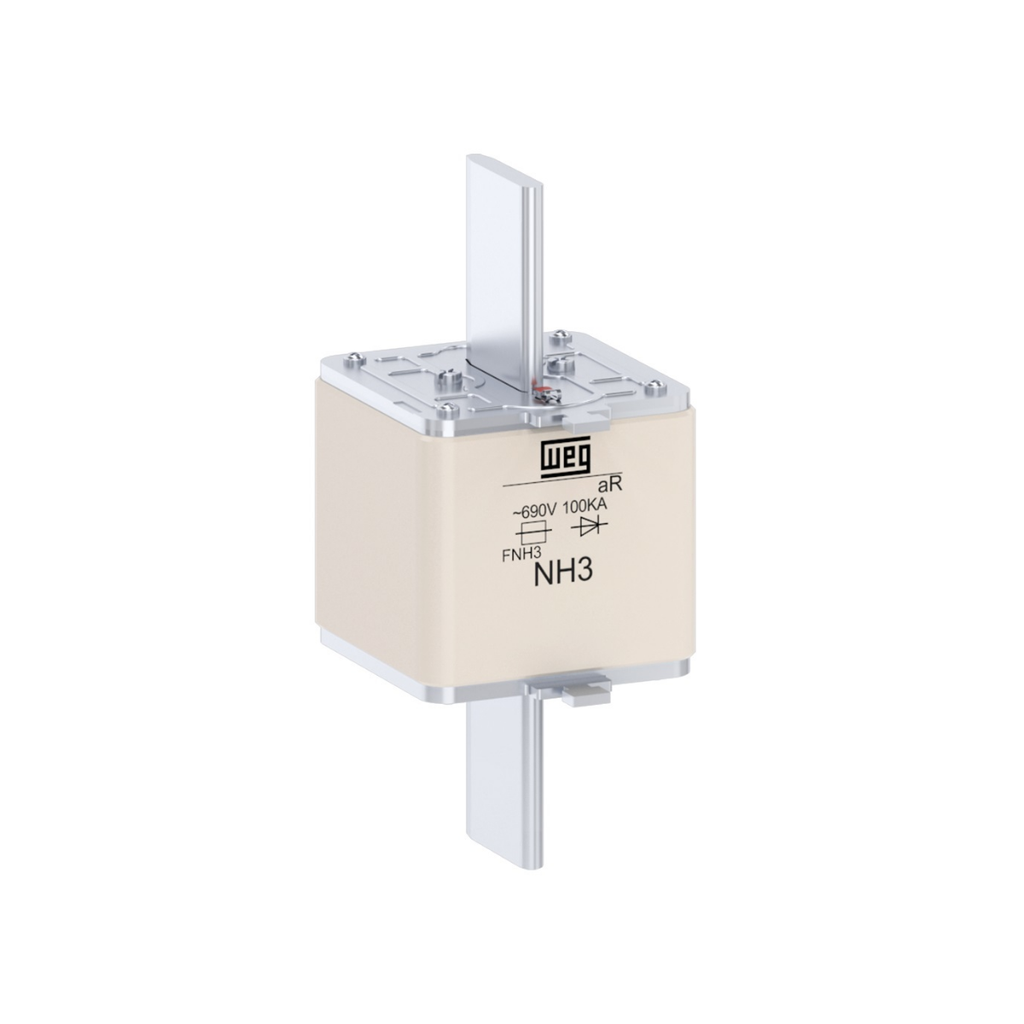 Fusible Ultrarrápido Nh Ar – 500A / 690V / 100Ka / Tamaño 3
