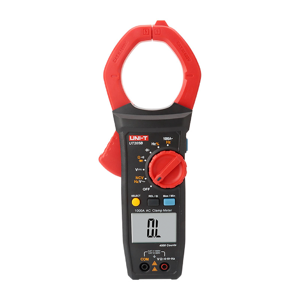 Pinza Amperimetrica Digital 1000 A AC, True RMS, Medicion De Frecuencia
