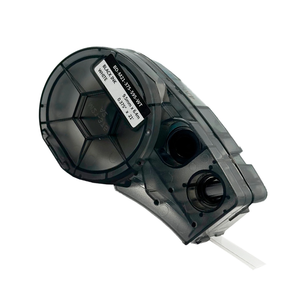 Cinta para Rotulador Brady 9.52 mm x 6.4 m - Color Blanco (Compatible con "BMP21-PLUS / BMP21-LAB")
