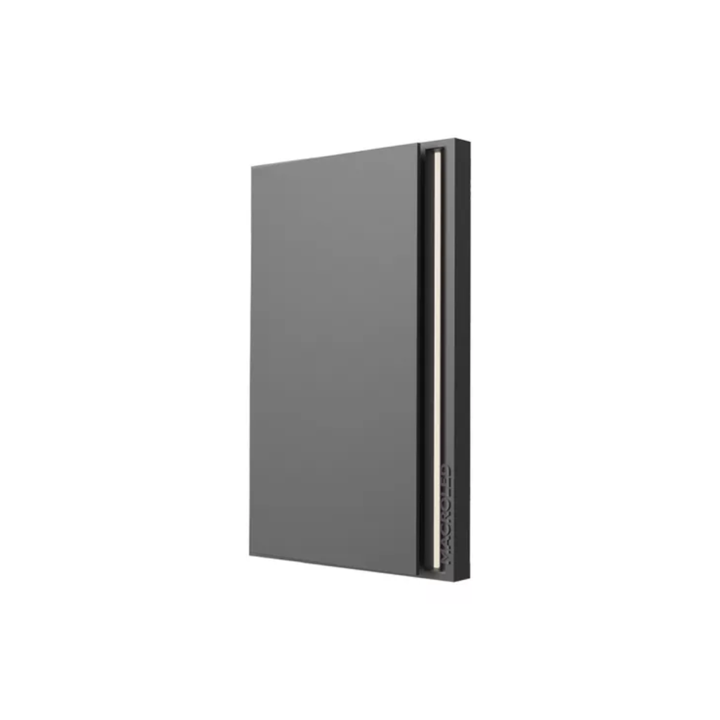 TECLA SMART NEGRO MACROLED 1 PULSADOR AC100-240V MAX 10A CON CAPACITOR (NUEVO INGRESO).