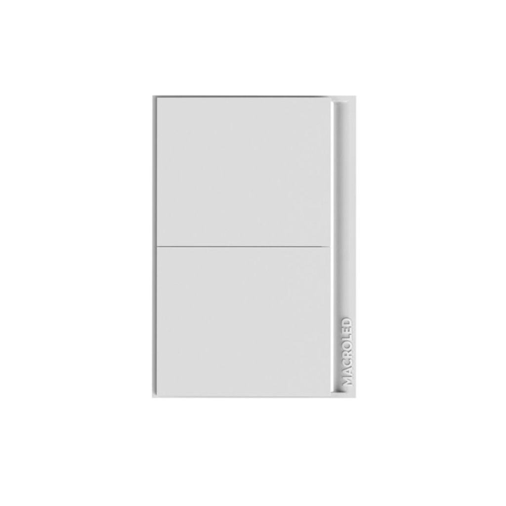TECLA SMART BLANCO MACROLED 2 PULSADORES AC100-240V MAX 10A CON CAPACITOR (NUEVO INGRESO).