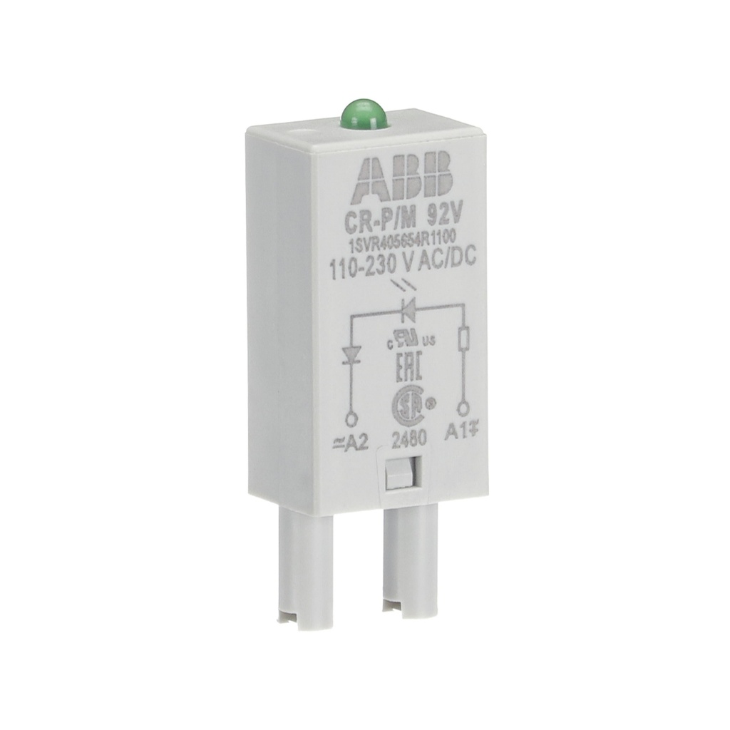 MODULO INDICAD. DIODO LED VERDE, 110-230 V ac/dc CR-P/M 92V