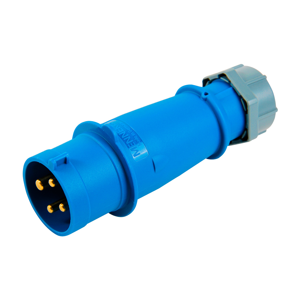 Enchufe 32Amp 3P+T 250V Azul 9H Ip44 