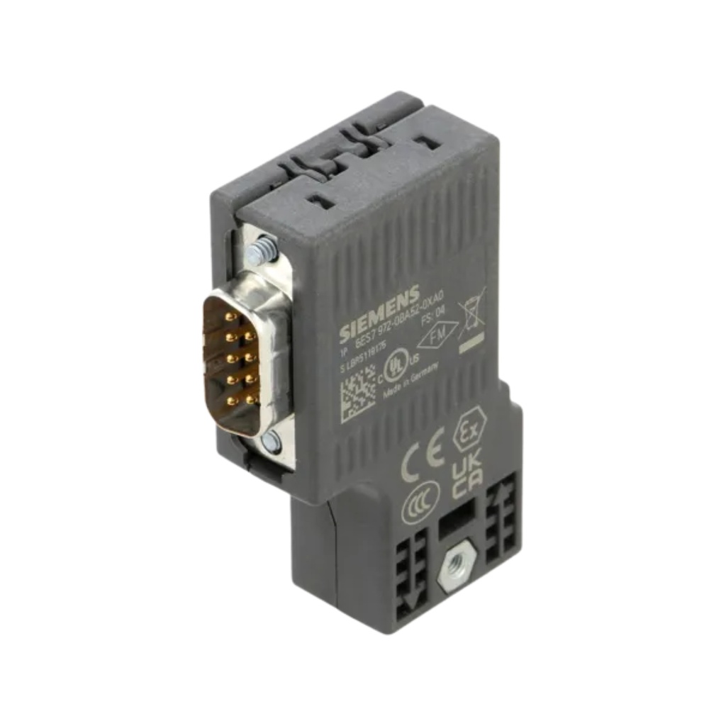 Conector PROFIBUS hasta 12 Mbits/s Salida de cable a 90°, FastConnect, sin conector hembra para PG 15,8x 59x 35,6 mm (An x Al x P)