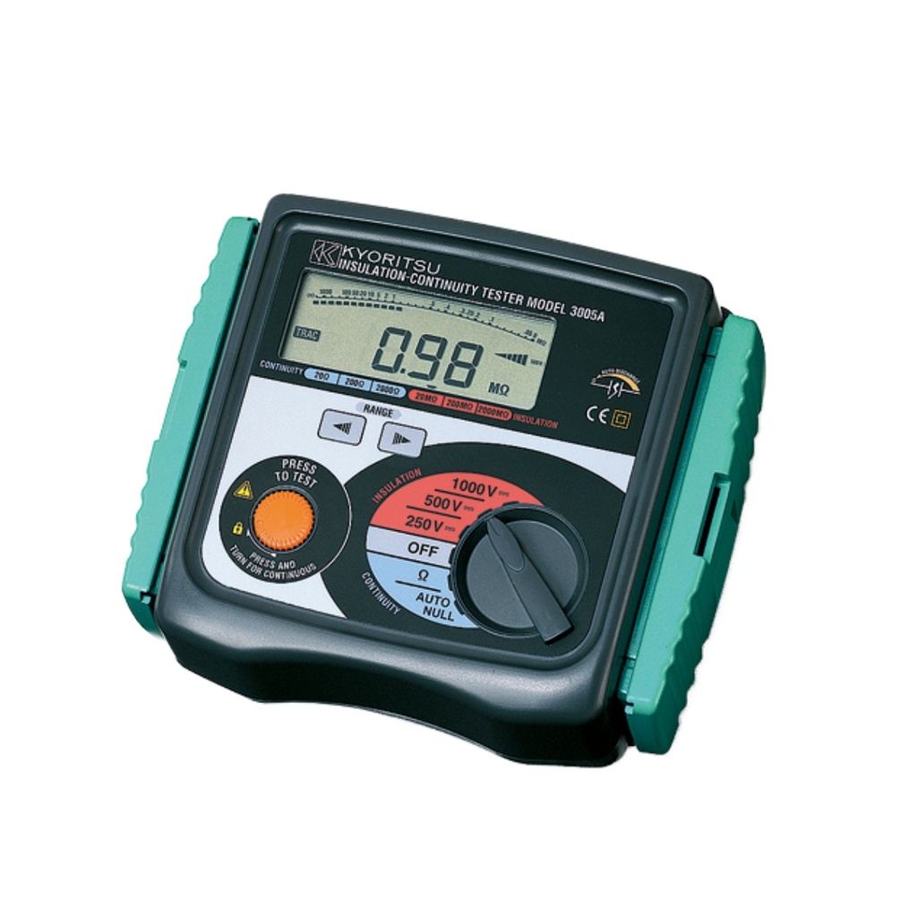 Megohmetro digital 250/500/1000V 2000MΩ CAT III 300V s/pantalla iluminada    