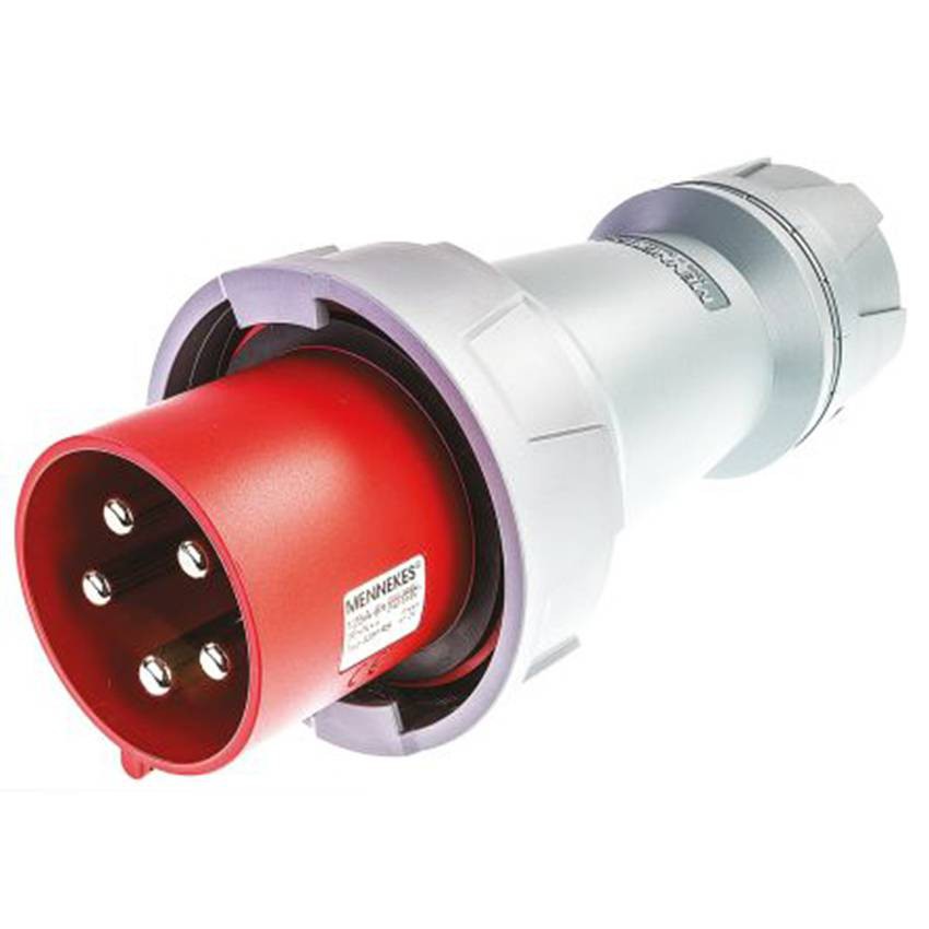 Enchufe 125Amp 3P+N+T 415V Rojo 6H Powertop Plus  Ip67