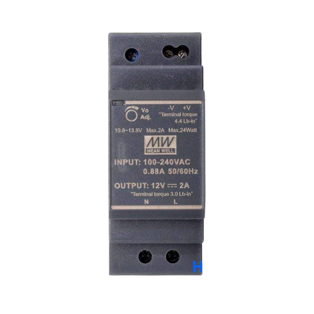 Fuente Riel DIN Ultra Slim 30W 12VDC 2.5A In 85-264VAC