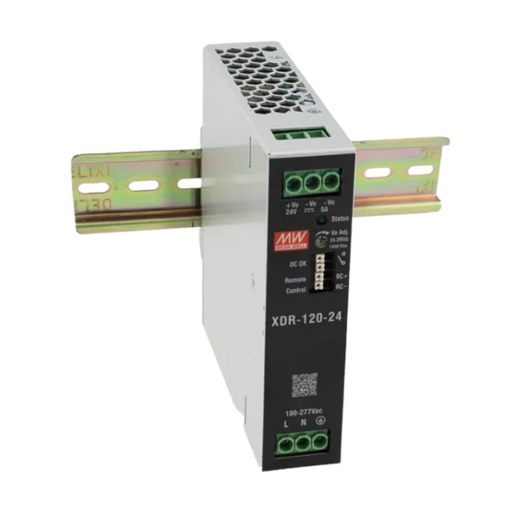 Fuente Riel DIN 120W 12VDC 10A In 85-264VAC
