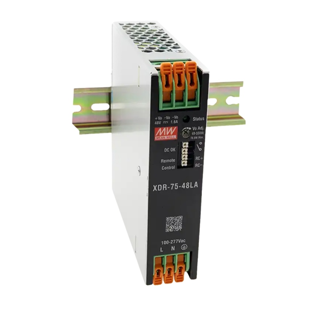 Fuente Riel DIN 75W 12VDC 6.25A In 85-264VAC