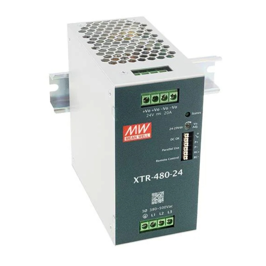 Fuente Riel DIN 480W 36VDC 13.33A In 85-264VAC